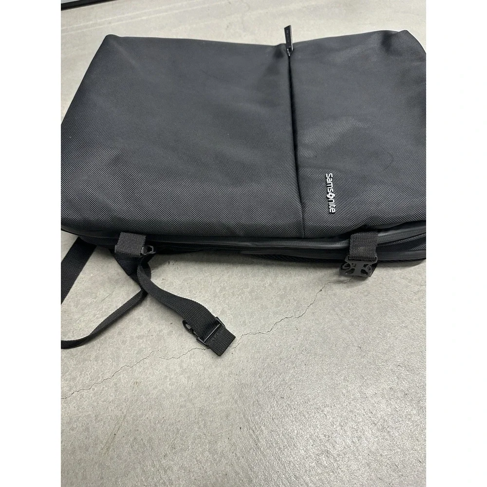 Samsonite Sintra 15.6 Laptop Travel Backpack Black Carry On Clamshell Bag